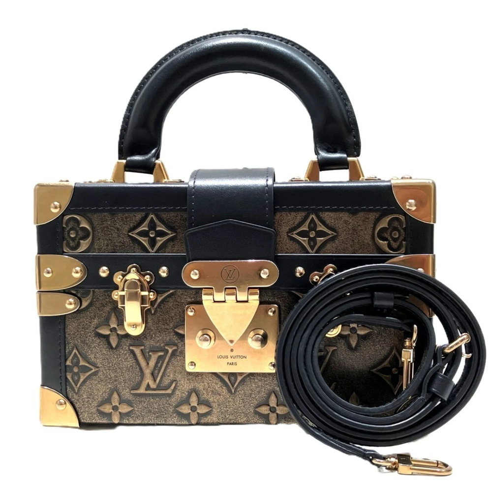Louis Vuitton Petite Malle Capital Handbag Leather M27811
